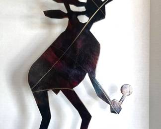 Large Metal Native American Sculpture