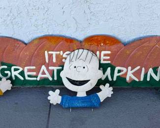 Peanuts The Great Pumpkin Metal Display