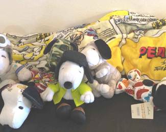 Snoopy Adventures Comics Blanket