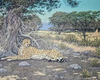 E.F. Ahrens painting Texas Artist signed original