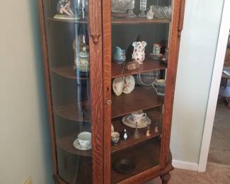 Oak china cabinet
