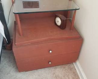 Mid-century bedroom set: nightstand