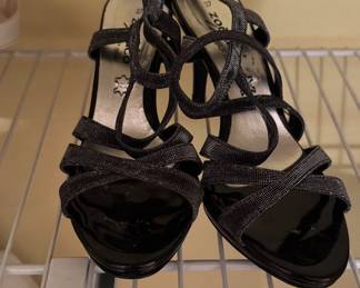Women's Black Strappy Sandals 