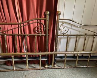 Brass bed