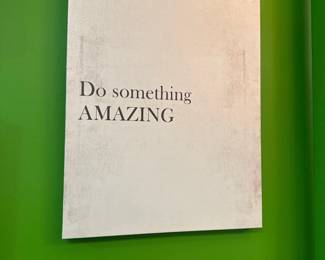 Do Something Amazing - framed quote 
