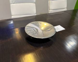 Silver Pottery Plate 