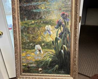 Impressionist Oil painting - Wild Irises - Greg Singley  