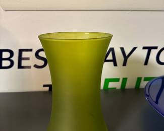 apple green matte vase 