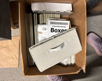 Fold and Store Mini Storage Boxes 
