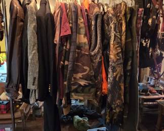 mens clothing, hunting & vintage