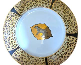 Lyn Chase leopard plates
