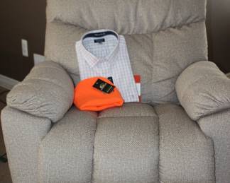 Lazyboy Recliner and Hat and Shirt