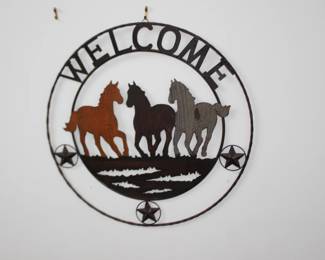 Horse Welcome Sign