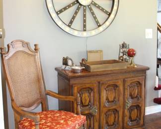 Buffet Server, Chair Lighted Wheel