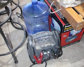 Battery Charger, Horseshoes box