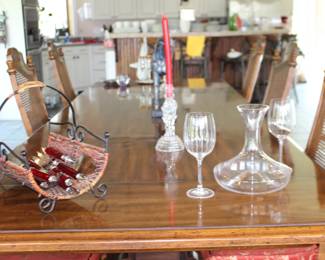 Elegant Utensils Serving Pcs, Decanter, Wine Glasses