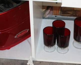 Ruby Red Stemware, Server