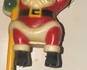 1960's Seasons Greetings Hard Plastic Christmas Stocking Holder