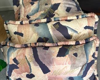 custom made king bedspread and pillows