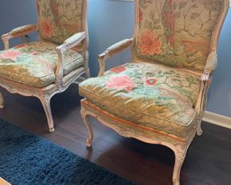 pair of bergere chairs