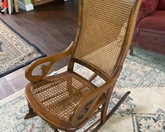 caned rocker