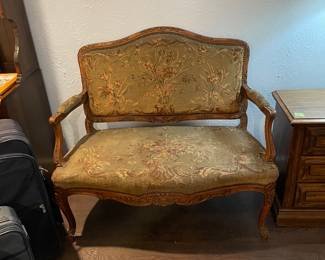 tapestry settee