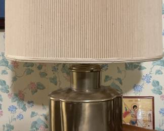 Brass canister lamp