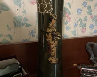 Antique Geisha vase