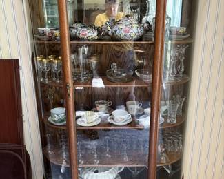 Clawfoot hutch with lion heads