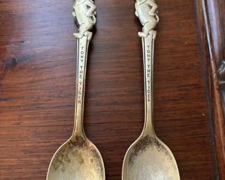 Tony the Tiger souvenir spoons, antique 