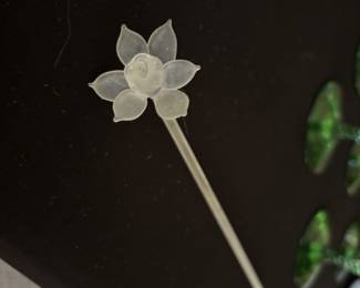 Close up of Murano glass flower