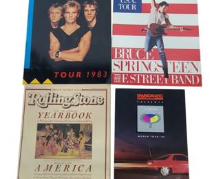 80's Concert Programs The Police Bruce Springsteen