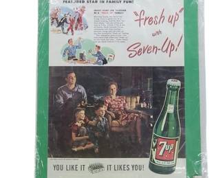 7up Fresh Up 1954 Ad