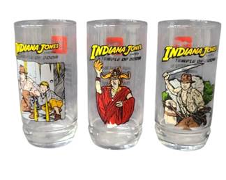 1984 Indiana Jones Temple of Doom 7up Glasses