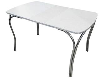 MCM 50's Formica Kitchen Table Chrome Legs & Trim
