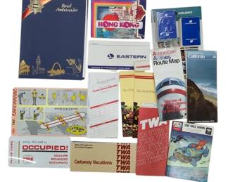 TWA Airlines Playing Cards, Ephemera & More
