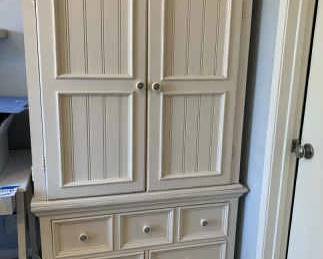 EM148VCream Colored Armoire