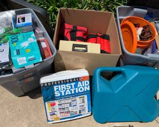 EM177First Aid, Camping Supplies Mystery Lot