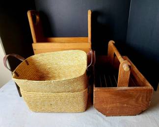 Wooden Crates Baskets