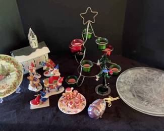 Ceramic and Glass Christmas Lot