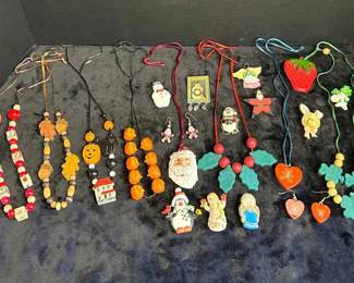 Seasonal Necklaces and Pins