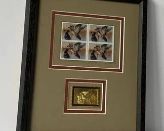 Ducks Unlimited 2004 $5 Stamps Plus $5 Gold Foiled Stamp by Jim Killen