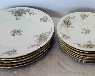 Johann Haviland Bridal Rose Dinner Salad Plates