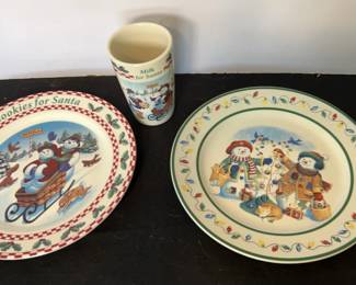 Longaberger Christmas Plates