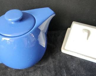 Omniware Teapot with Diffuser and Butter Dish