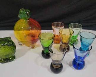 Colored Glass Decor 