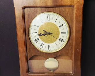 Vintage Wooden Hanging Wall Clock