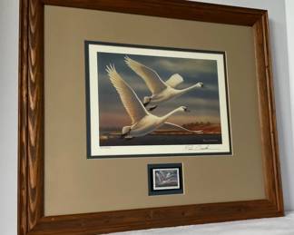 Ducks Unlimited Print 1999 Stamp by Russ Duerksen