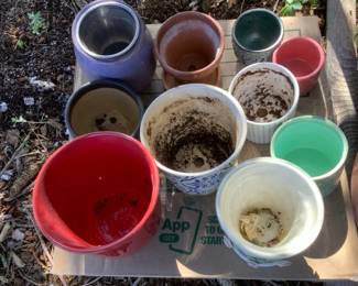 Bird Bath Gardening Pots, All Sizes