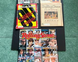 1981 82 Rolling Stone Magazines with Poster